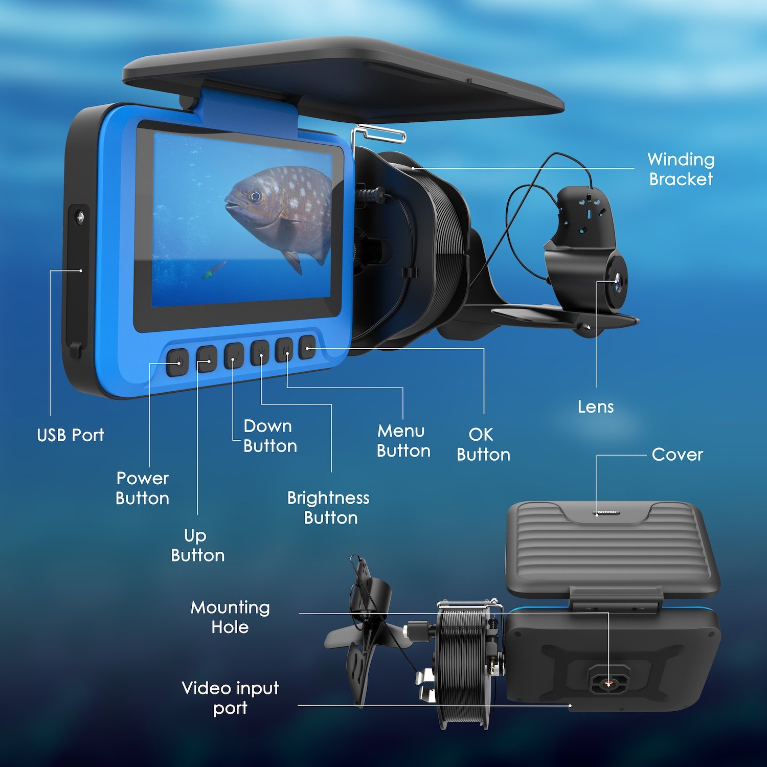 Rexing FC1 Underwater Fishing_Camera